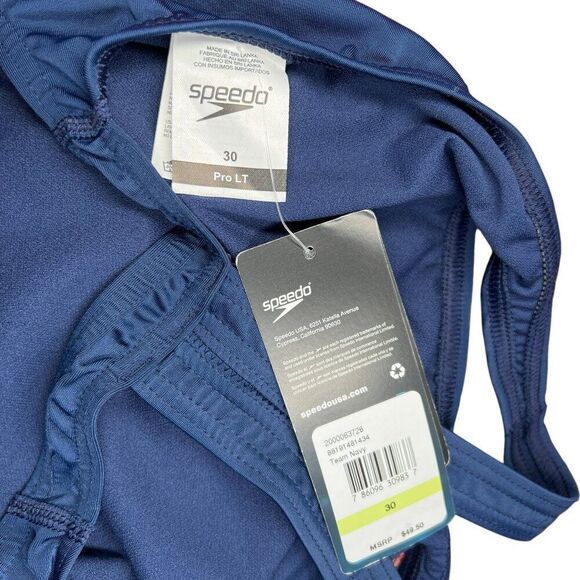 Speedo‎ Women's Size Small Blue Pro LT Super Back One Piece Swimsuit - Picture 9 of 15